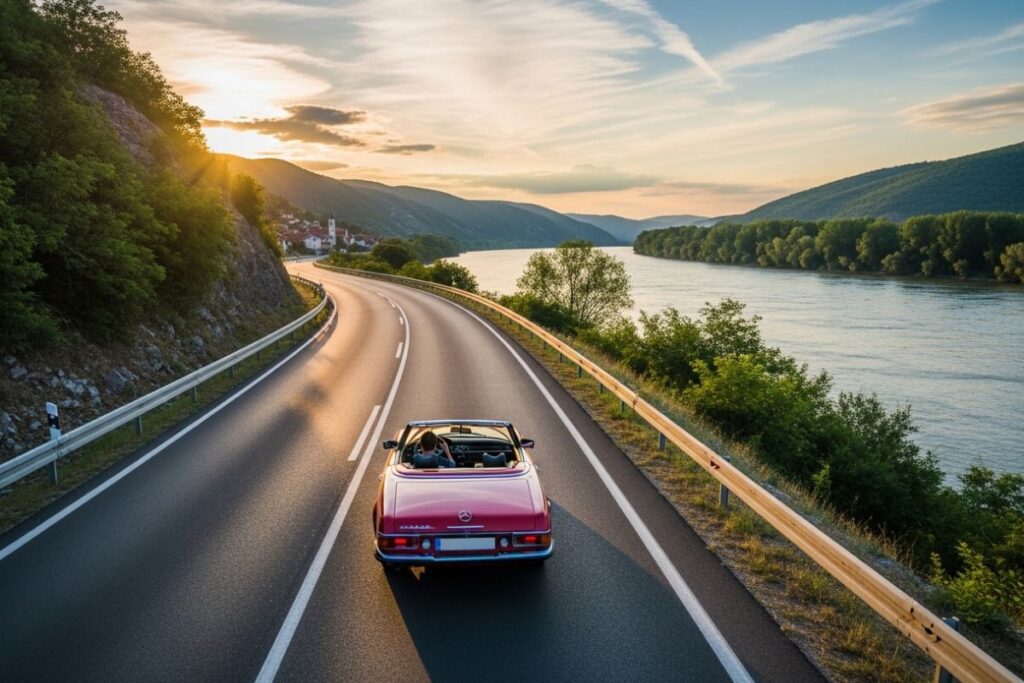 conduire serbie route danube road trip