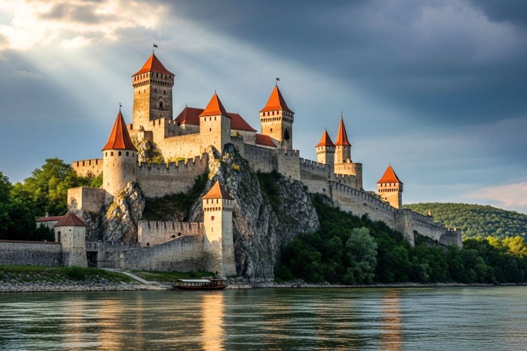 Forteresse médiévale de Golubac sur les rives du Danube aux Portes de Fer
